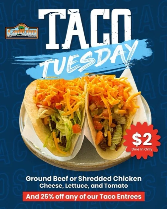 Taco Tuesday — $2 tacos